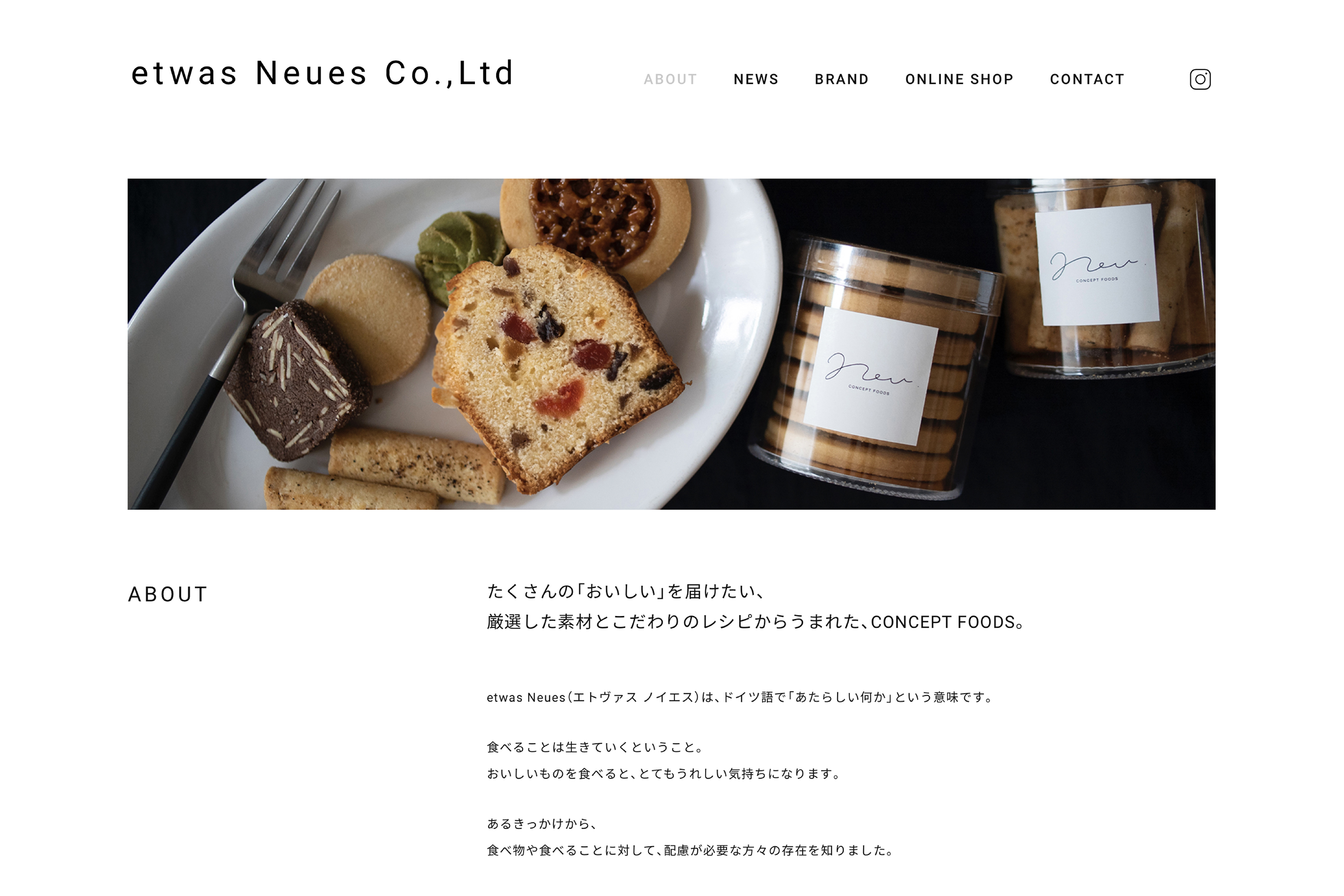 Neu. CONCEPT FOODS _ BRANDING _ LOGO , WEB , STYLING , PHOTO etc