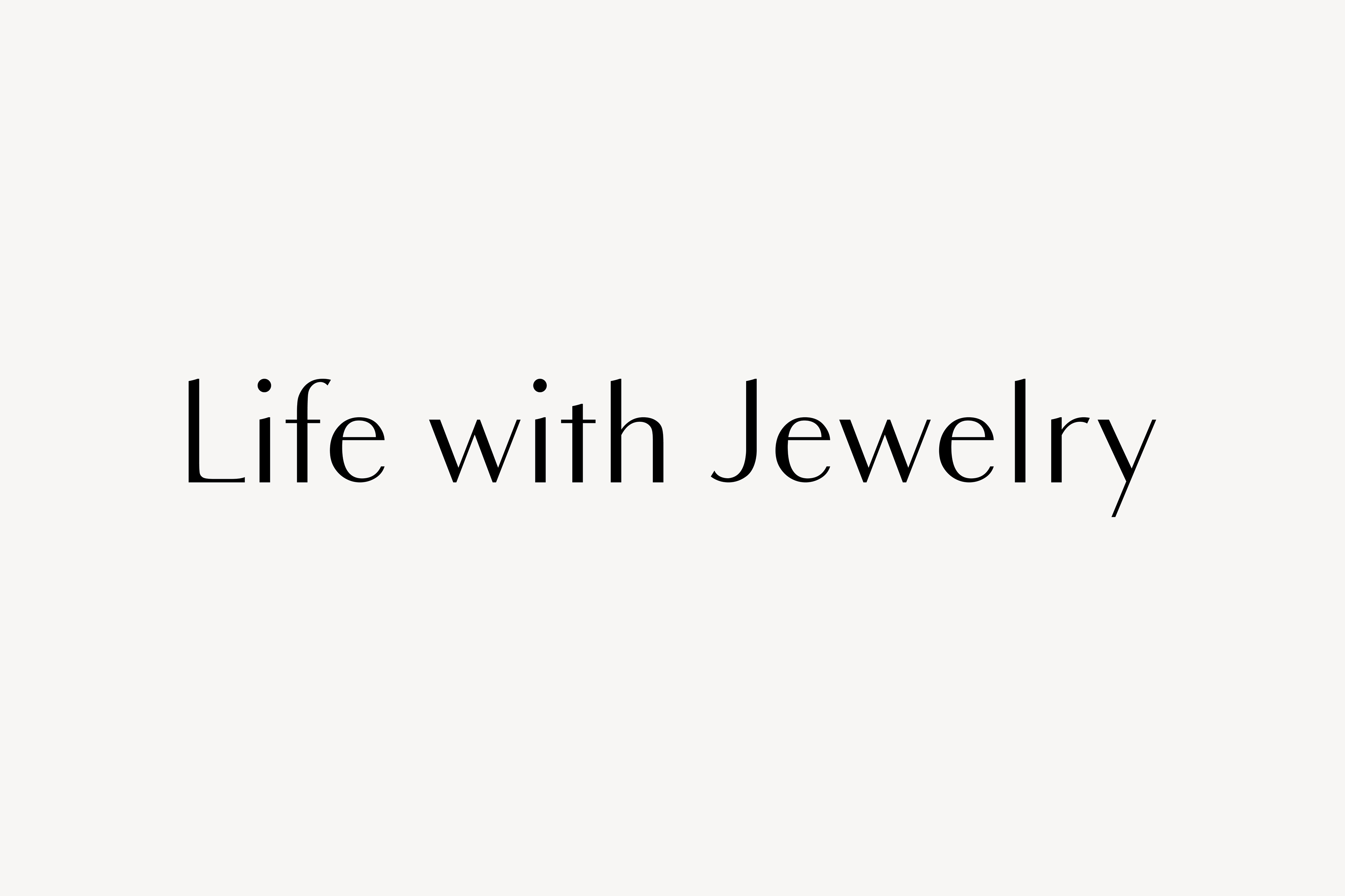 Life with Jewelry _ LOGO , BANNER