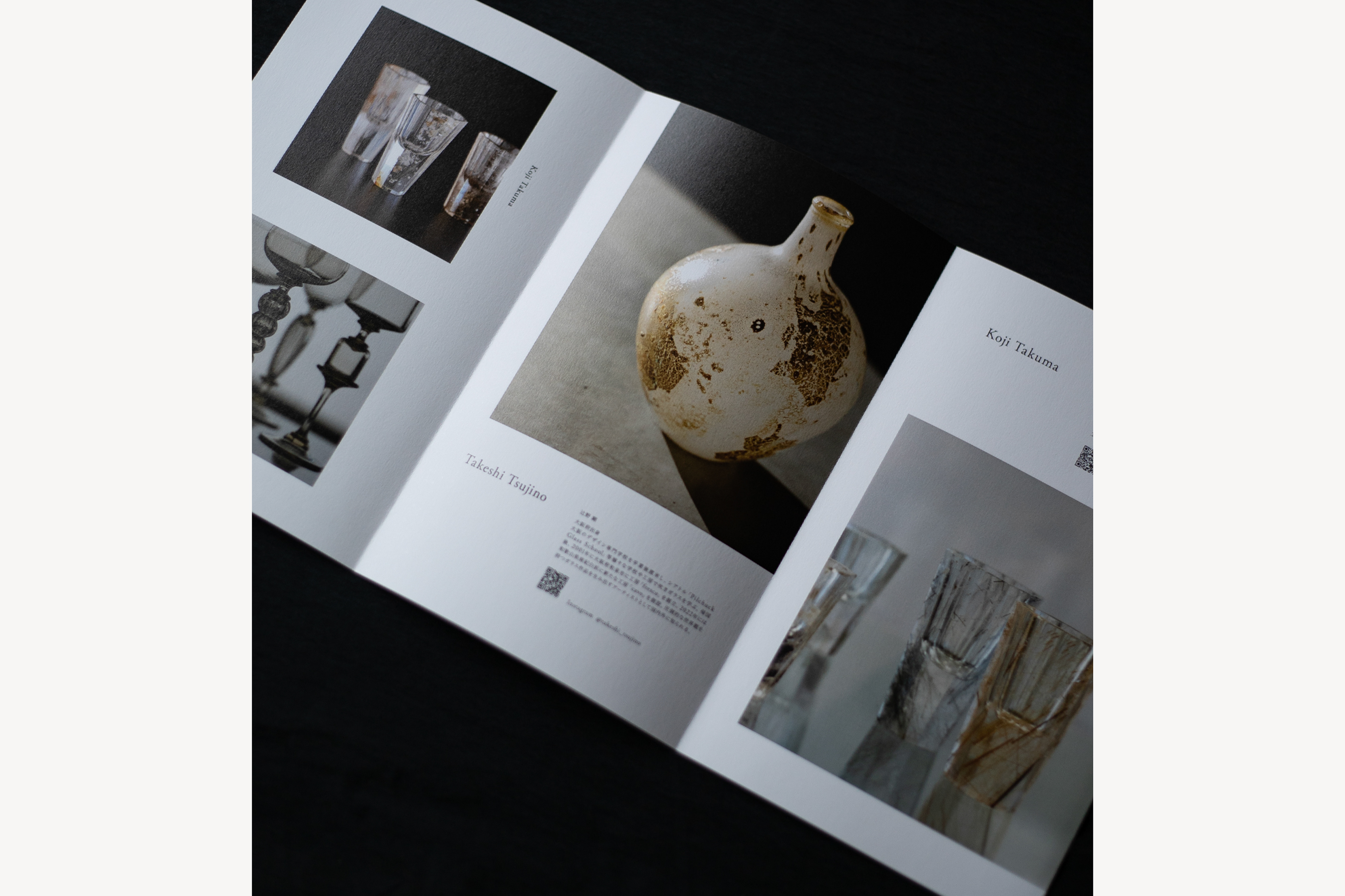 貴石彫刻家・詫間 康二 × ガラス作家・辻野剛 exhibition _ GRAPHIC , PHOTO DIRECTION