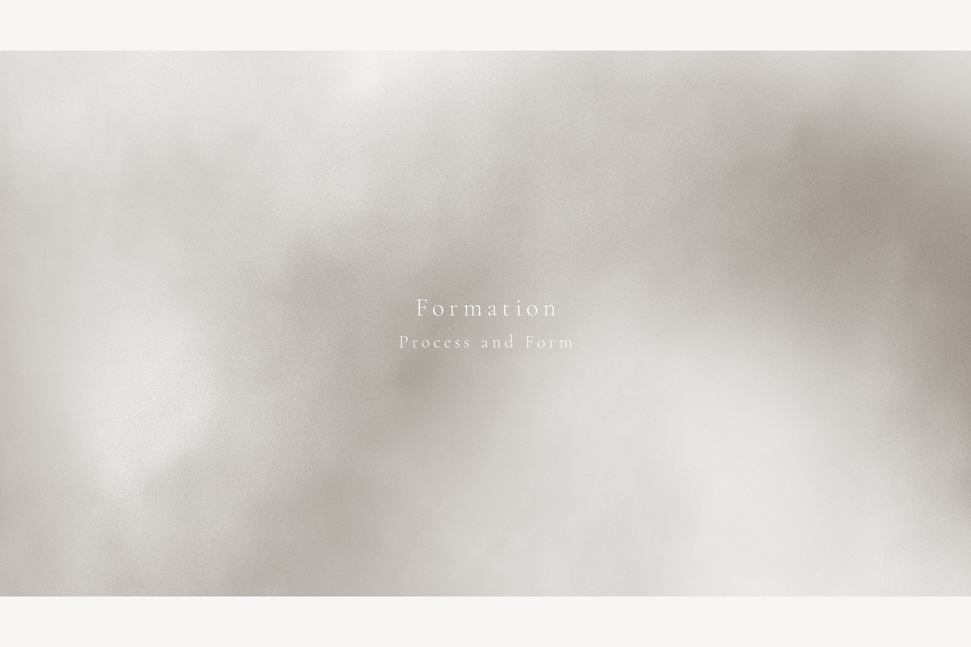 MIN GALLERY _ Formation — Process and Form — Exhibition_ GRAPHIC